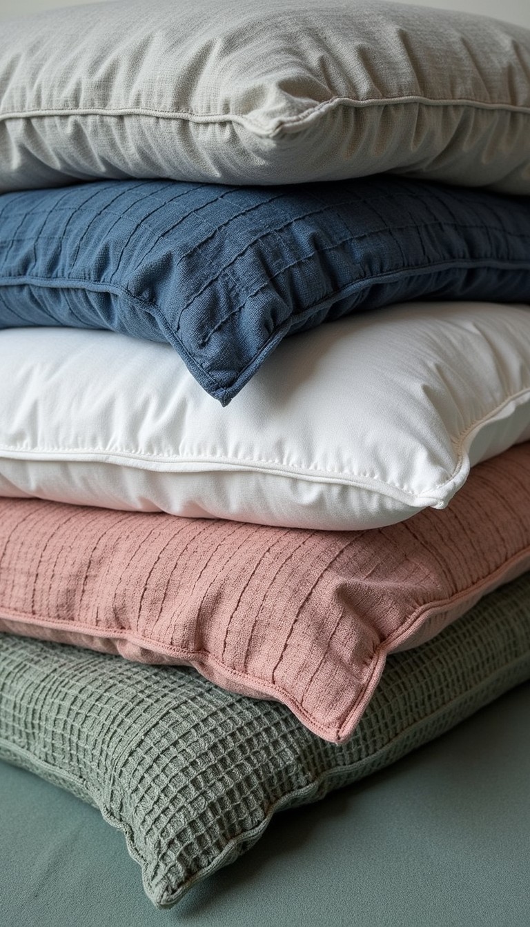 Free Textured Pillow Stack Image - Pillows, Cushions, Stack | Download ...