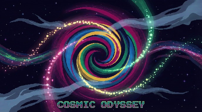 Free Cosmic Pixel Swirls Image - Pixel, Retro, Cosmic | Download at ...
