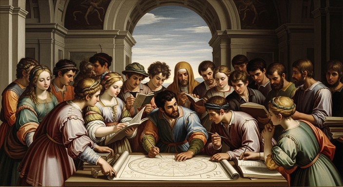 Renaissance Intellect Free Renaissance scholarly gathering Image | Download at StockCake