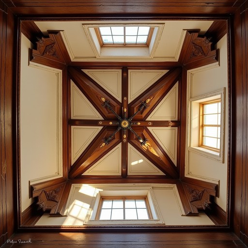 Free Geometric Wooden Ceiling Image - Wooden, Geometric, Symmetrical ...