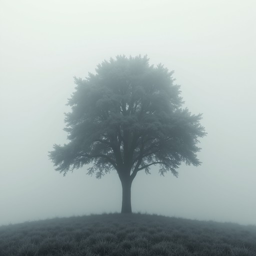 Free Lone tree silhouette Image - Tree, Hill, Fog | Download at StockCake
