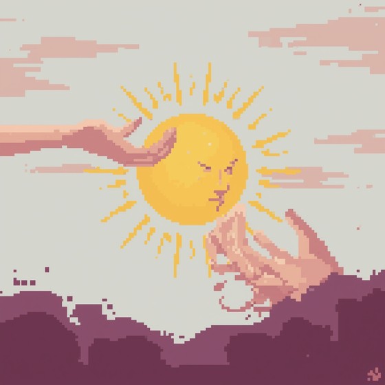 Free Minimalist sun beam Image - Sun, Minimalist, Pixel | Download at ...