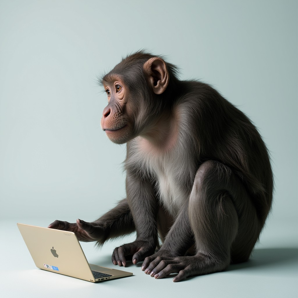 Free Primate Digital Curiosity Image - Chimpanzee, Technology, Minimal ...