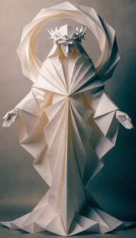 Free Sacred Paper Sculpture Image - Origami, Jesus, Sculpture ...