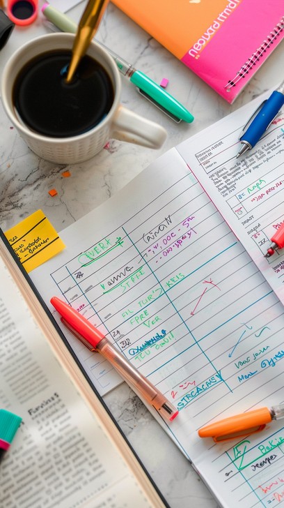 Free Colorful Planning Tools Image - Planning, Organization, Schedule ...