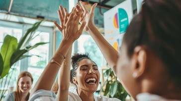 Free Team High-Five Image - Teamwork, Celebration, Office | Download at ...