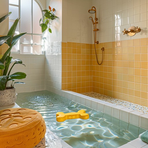 Free Yellow Bathroom Interior Image - Bathroom, Yellow, Bathtub | Download at StockCake