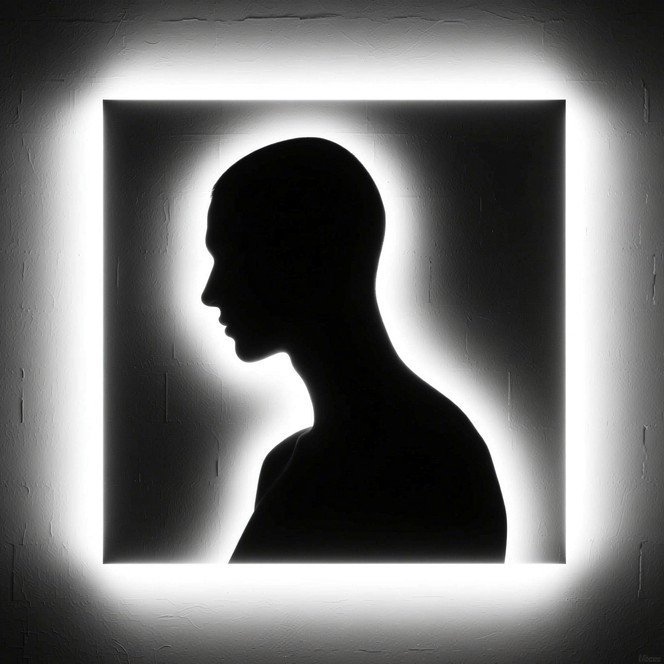 Profile Rim Light Free Luminous Profile Silhouette Image - Silhouette, Minimal, Dramatic ...