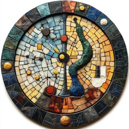 Free Colorful Mosaic Clock Image - Mosaic, Clock, Art | Download at ...