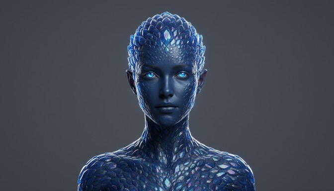 Free Sapphire Crystal Being Image - Portrait, Blue, Sapphire | Download ...