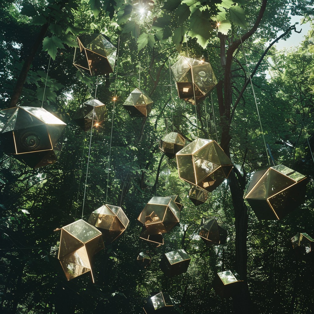 Free Enchanted Forest Canopy Image - Forest, Lanterns, Trees | Download ...