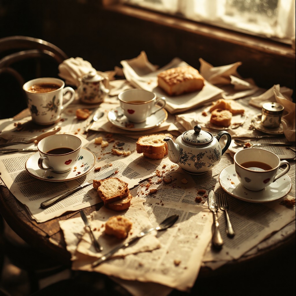 Tea Scene Free Vintage Tea Scene Image - Vintage, Café, Tea | Download at StockCake