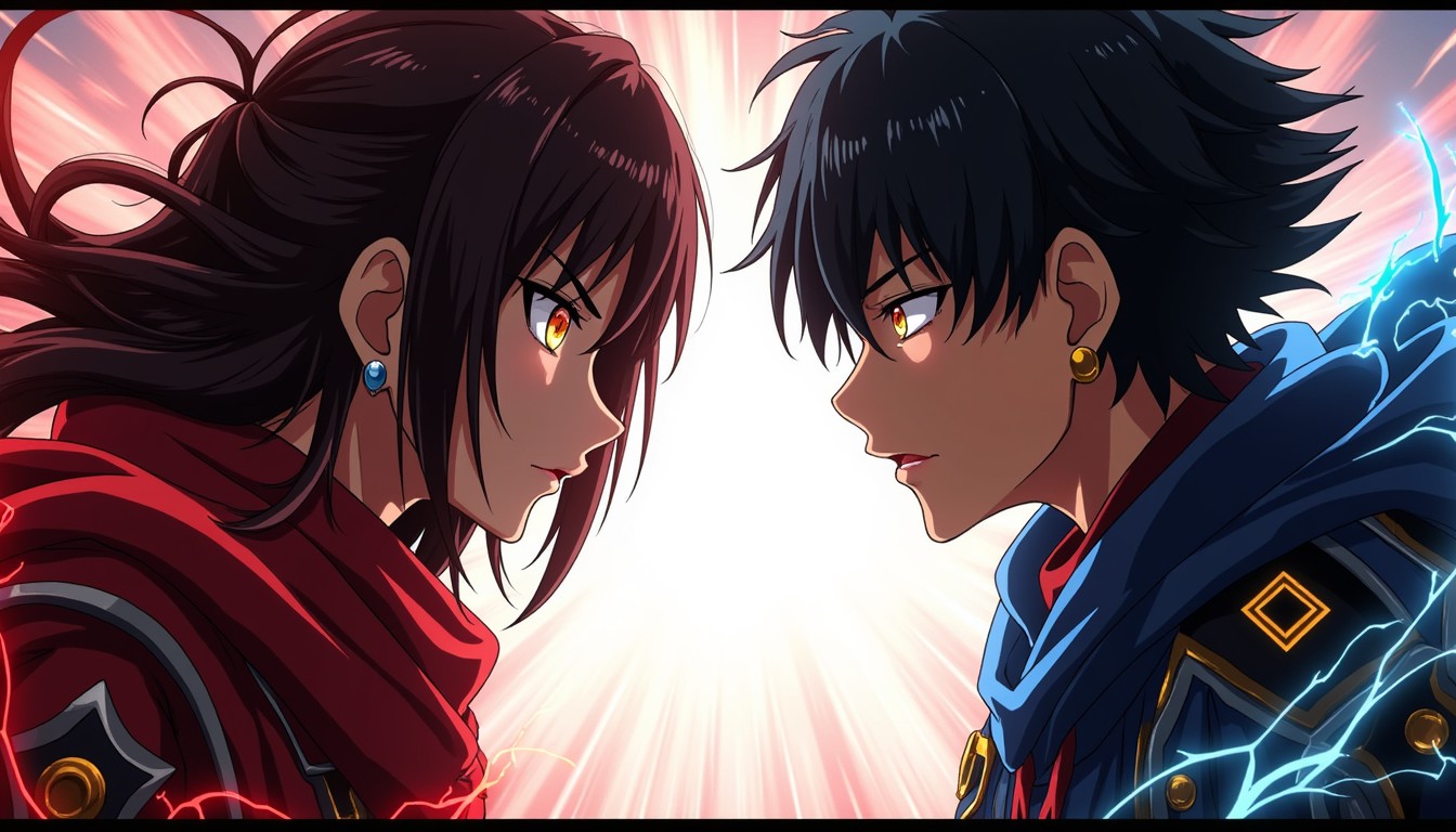 Free Rivals Face Off Image - Anime, Rivals, Confrontation | Download at ...