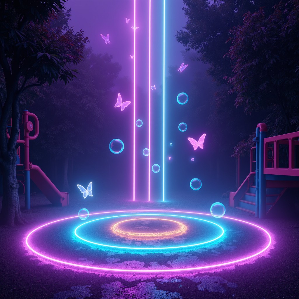 Free Neon Playground Portal Image - Cyberpunk, Neon, Playground ...