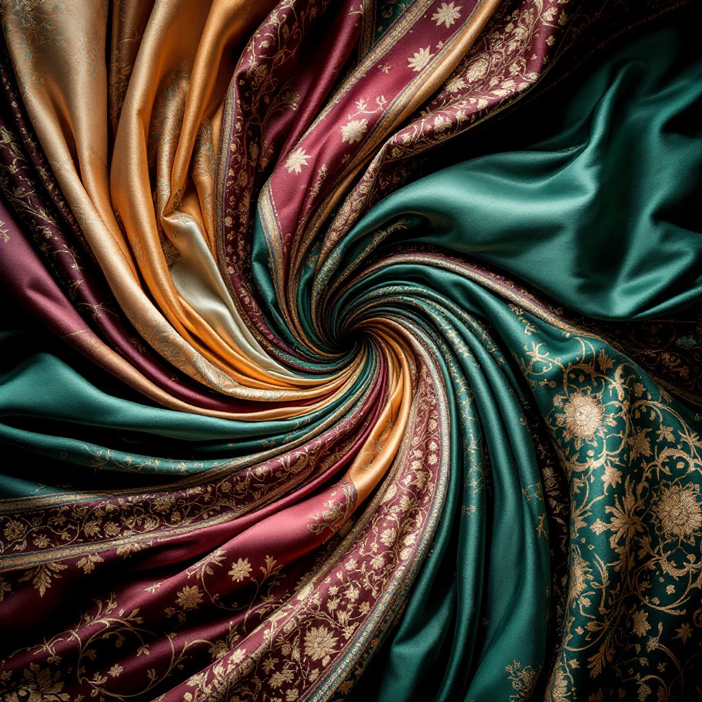 Free Swirling Silk Symphony Image - Spiral, Silk, Emerald | Download at ...