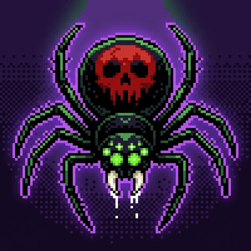 Free Toxic Spider Sprite Image - Spider, Pixel, Retro | Download at ...