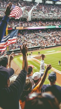 Free Patriotic Sports Fans Image - Baseball, Stadium, Fans | Download ...
