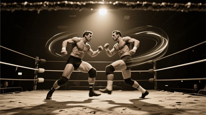 Free Vintage wrestling showdown Image - Wrestling, Vintage, Sepia ...