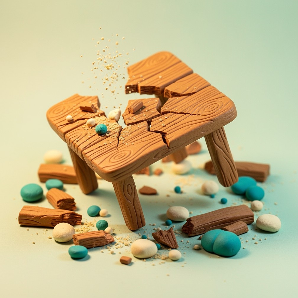Table Crumbling Free Broken Table Charm Image - Claymation, Broken, Table | Download at ...
