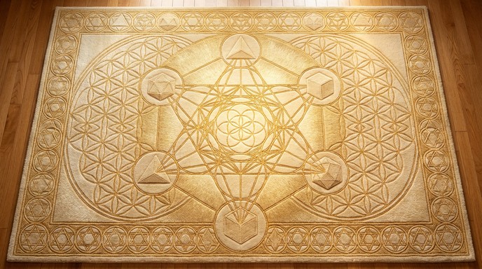 Metatron Cube Rug Free Sacred Geometry Rug Image - Rug, Geometry, Sacred | Download at ...
