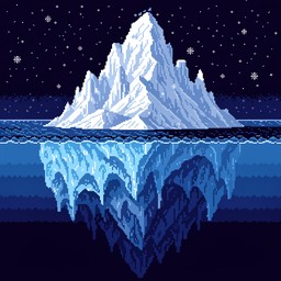 Free Pixel Iceberg Depths Image - Iceberg, Pixel, Arctic | Download at ...