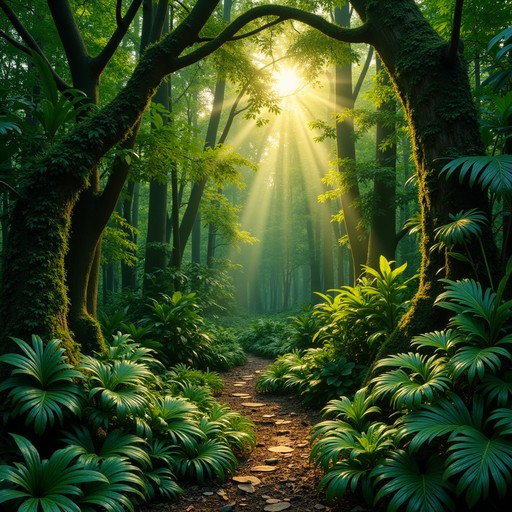 Free Enchanted Forest Path Image - Sunbeams, Forest, Path | Download at ...