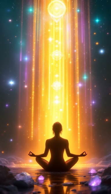 Meditator Radiating Light Free Radiant Meditation Light Image - Meditation, Enlightenment, Zen ...