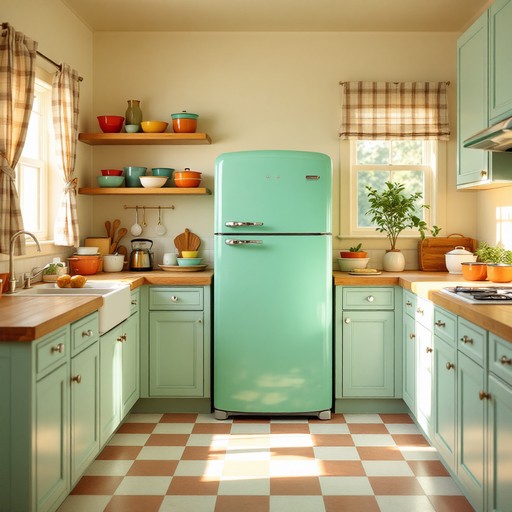 Retro Kitchen Display Free Retro Kitchen Dreams Image - Kitchen, Vintage, Retro | Download at ...