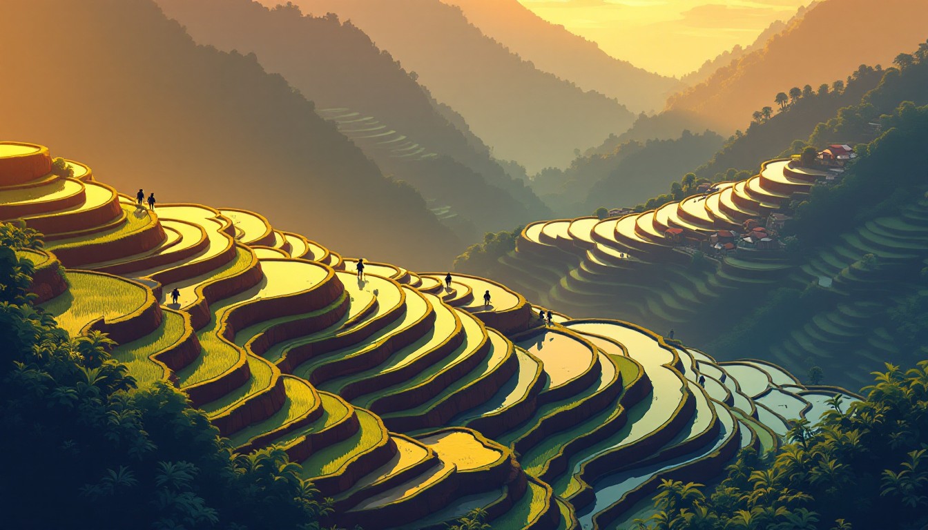 Free Dawn Rice Terraces Photo - Agriculture, Terraces, Rice | Download ...