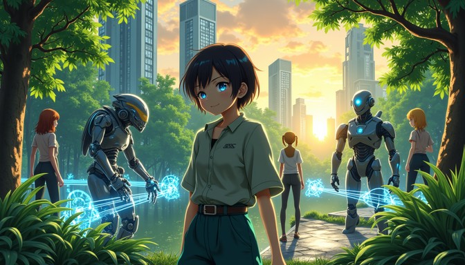 Solarpunk Vision Free Sustainable future vision Image - Solarpunk, Anime, Futuristic ...