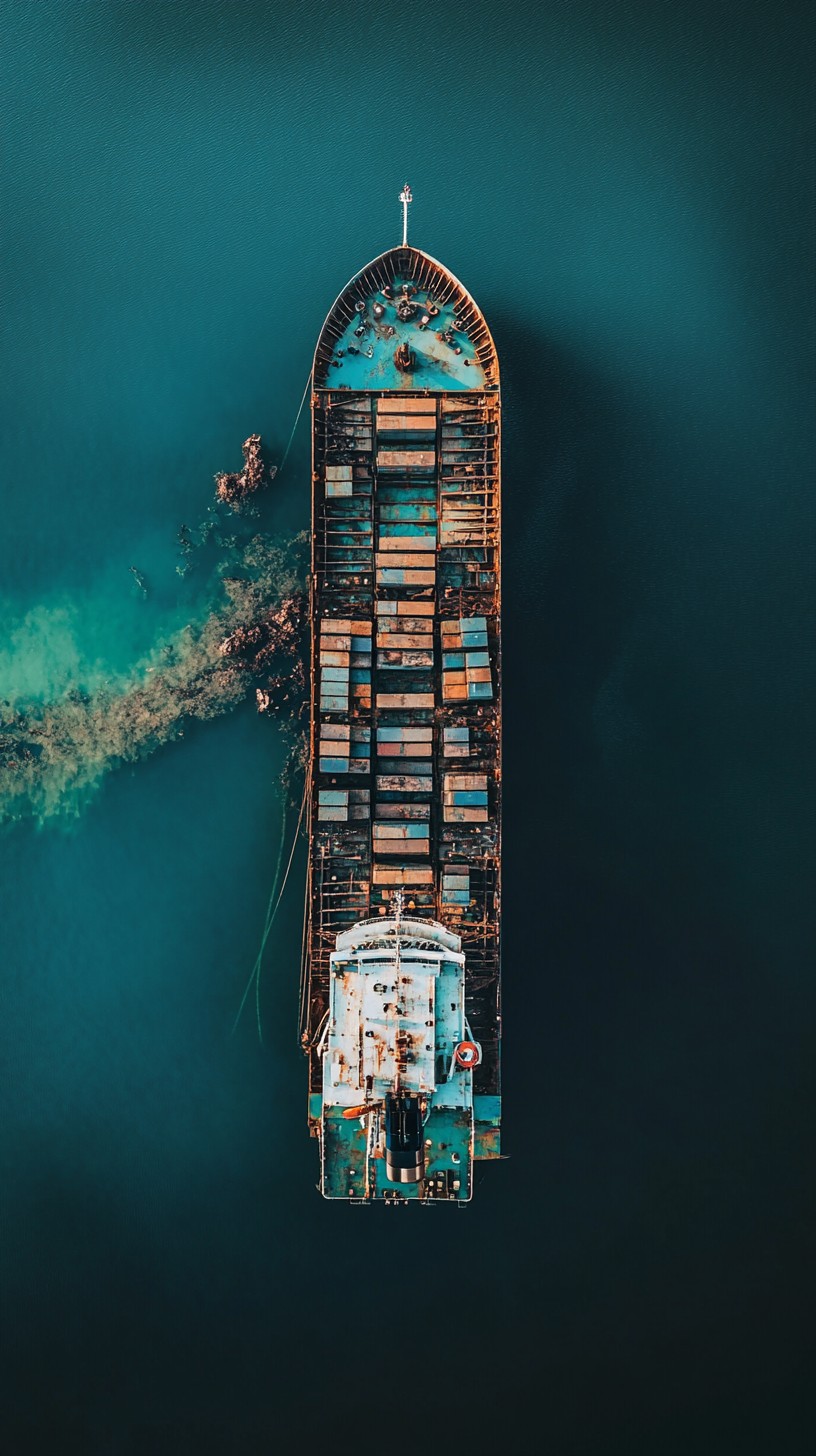 View Off Ship Free Aerial ship view Photo - Ship, Aerial, Cargo | Download at StockCake