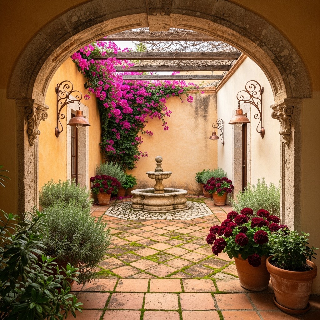 Free Mediterranean Courtyard Charm Image - Mediterranean, Courtyard ...