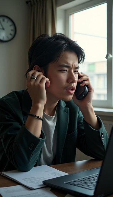 Frantic Call Download Frustrating Phone Call Image - Waiting, Frustrated, Phone ...