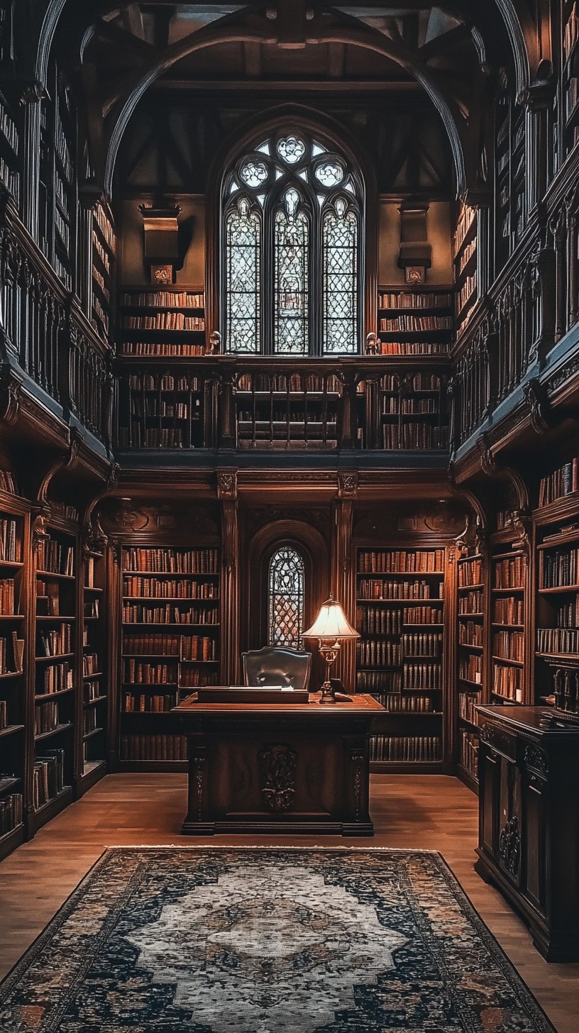 Free Classic Private Library Image - Library, Books, Desk | Download at ...