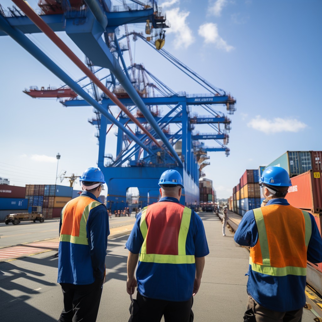 Free Port Workers Assembled Image - Port, Workers, Safety | Download at ...