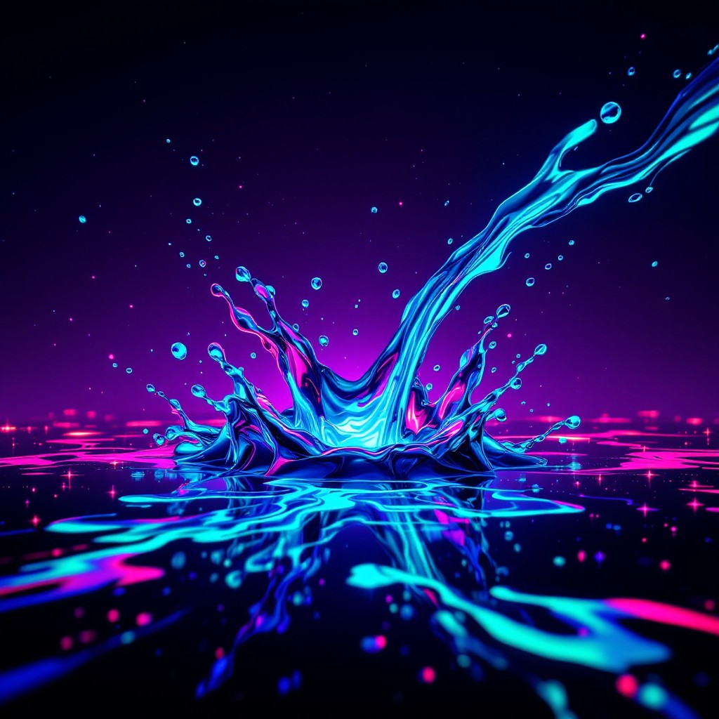 Free Neon Liquid Splash Image - Cyberpunk, Neon, Splash | Download at ...