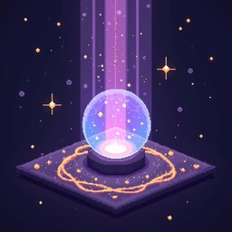 Free Mystical Glowing Orb Image - Magical, Orb, Pixel | Download at ...