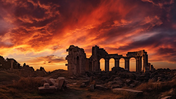 Free Sunset Ancient Ruins Image - Sunset, Ruins, Ancient | Download at ...