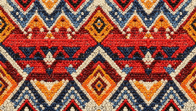 Free Vibrant Striped Beadwork Image - Geometric, Beadwork, Pattern ...
