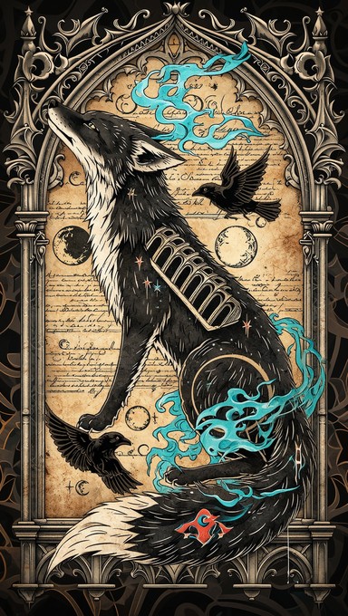 Free Gothic Fox Spirit Image - Gothic, Fox, Tattoo | Download at StockCake
