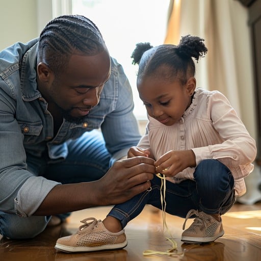 Learning To Tie Shoelaces Through Play photo
