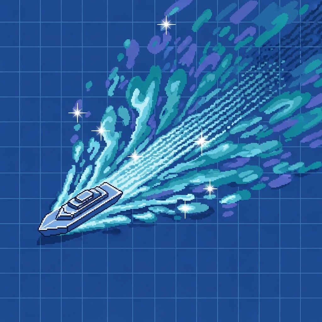 Free Digital Ocean Journey Image - Pixelart, Isometric, Boat | Download ...