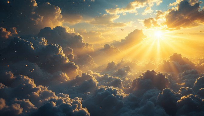 Free Heavenly Light Breaking Image - Sunset, Clouds, Rays | Download at ...