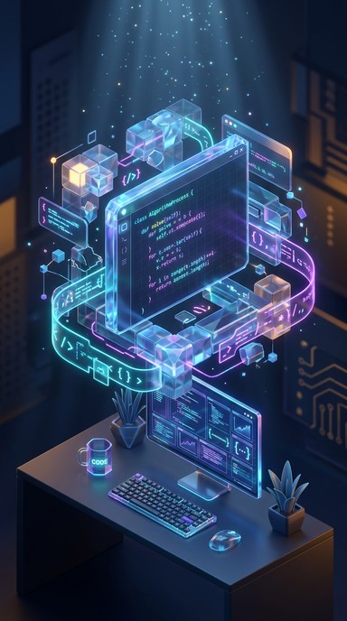Free Coding Future Vision Image - Coding, Programming, Holographic ...