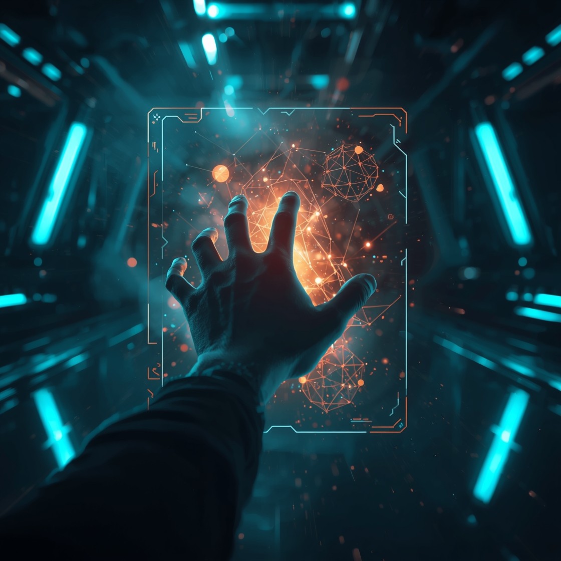 Free Future Technology Interface Image - Futuristic, Holographic ...