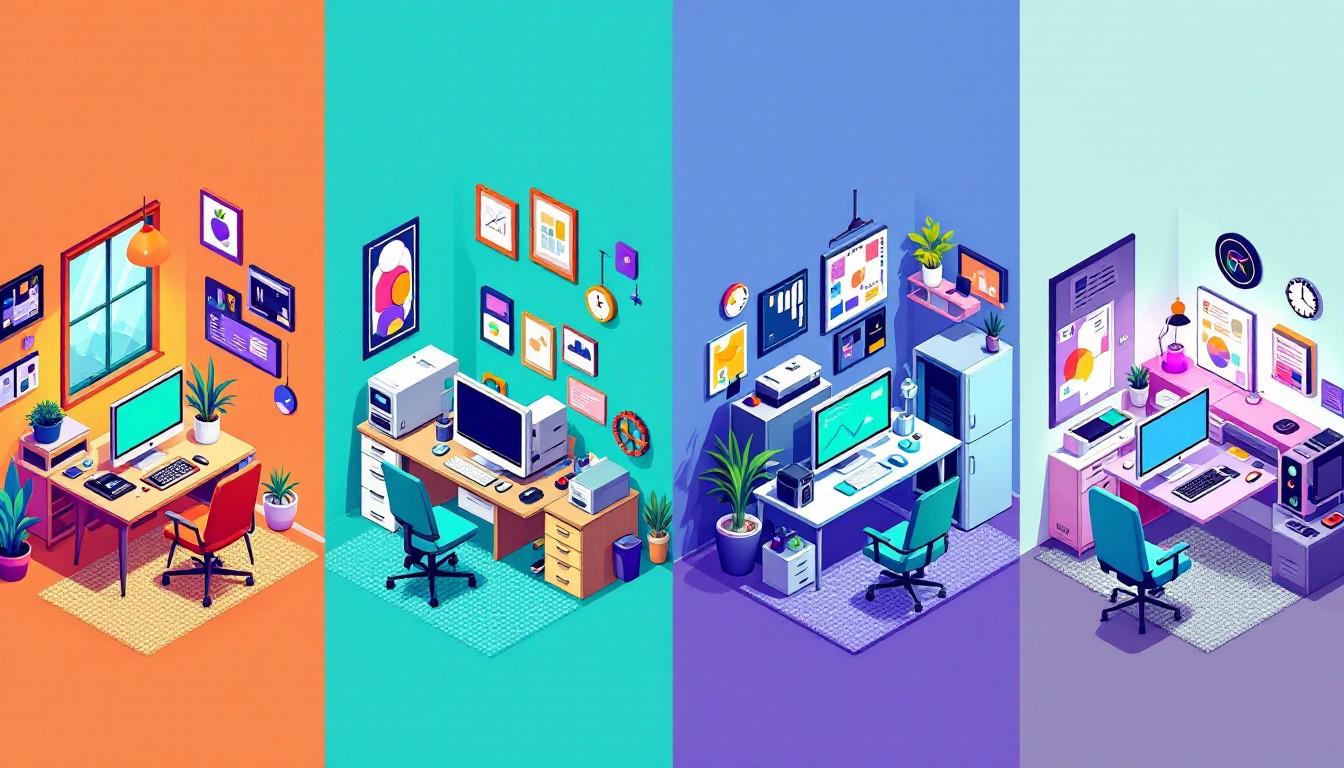 Free Workspace Evolution Timeline Image - Workspace, Office, Evolution ...
