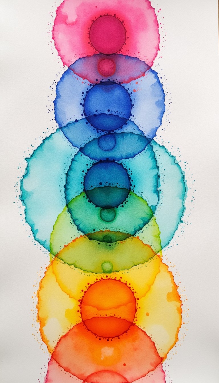 Free Colorful Harmonic Ripples Image - Watercolor, Ripples, Circles ...