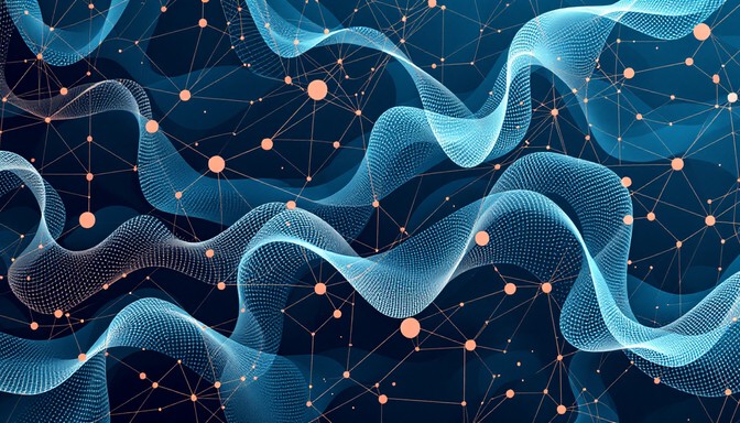 Free Connected Blue Patterns Image | Download at StockCake