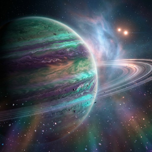 Planet With Colorful Rings Free Emerald Planet Rings Image - Planet, Space, Rings | Download at ...