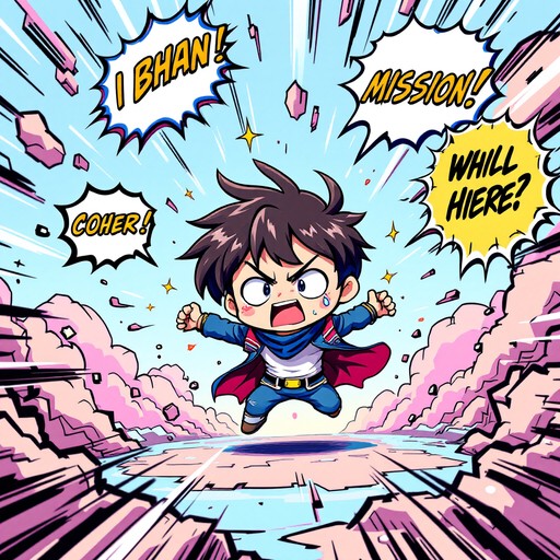 Free Chibi Hero Leaps Image | Download at StockCake